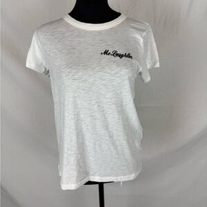 rag & bone Bright White Graphic Tee “McLaughlin” | NWT | Size M